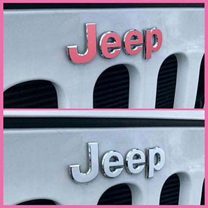 Reflective Concepts - JEEP Grille Emblem Overlay Sticker - 2007-2018 Wrangler JK