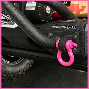 Rugged Ridge 11235.09 Pink 3/4 D-Shackles, Pair