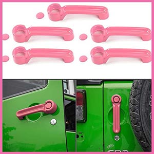 JeCar Door Handle cover Inserts Kit for Jeep Wrangler JK 2007-2017 Rubicon Sahara