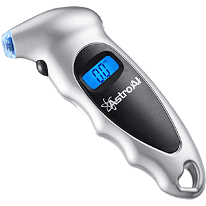 AstroAI Digital Tire Pressure Gauge 150 PSI 4 Settings Car Truck Bicycle Backlit LCD Non-Slip Grip