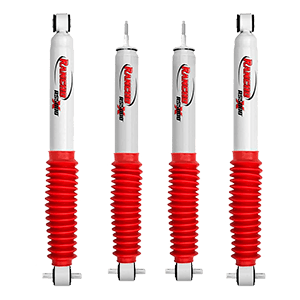 Rancho RS5000X Gas Shocks set compatible with 97-06 Jeep Wrangler TJ