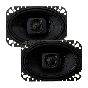 Polk Audio DB462 DB+ Series 4x6 Coaxial Speakers with Marine Certification, Black