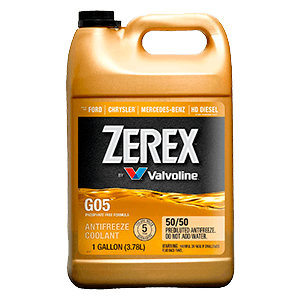 Zerex G05 Phosphate Free 50/50 Prediluted Ready-to-Use Antifreeze/Coolant 1 GA