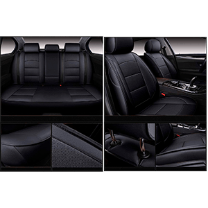 OASIS AUTO Wrangler JK 2013 2014 2015 2016 2017 Unlimited, Sahara, Sport, X, Custom Exact Fit PU Leather Seat Covers