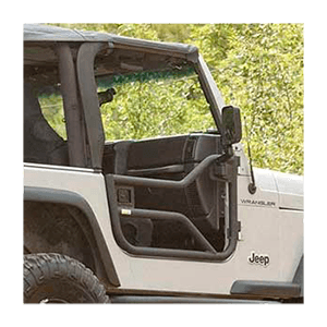 Rugged Ridge 11509.20 Front Locking Tube Door Kit, Black Textured, for 97-06 Jeep Wrangler TJ/04-06 LJ