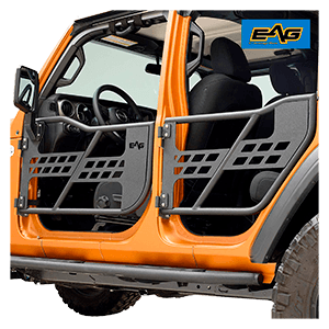 EAG Safari Tubular Door with Side View Mirror Fit for 2018-2020 Wrangler JL 4 Door Only