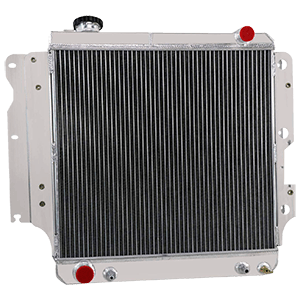 87-06 Jeep Wrangler Radiator, 3 Row Core All Aluminum Radiator for Jeep Wrangler YJ TJ 1987-2006