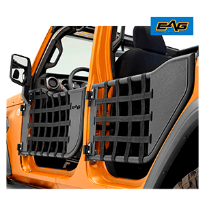 EAG Matrix Tubular Door Set with Side View Mirror Pair Fit for 2018-2020 Wrangler JL 4 Door Only