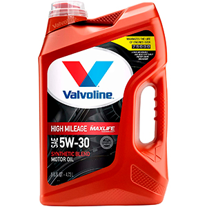 Valvoline High Mileage with MaxLife Technology SAE 5W-30 Synthetic Blend Motor Oil