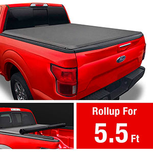 MaxMate Soft Roll Up Truck Bed Tonneau Cover Compatible with 2015-2021 Ford F-150