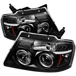 Spyder Auto 5010209 Ford F150 04-08 Projector Headlights - Version 2 - LED Halo - LED