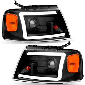 OEDRO Headlight Assembly Compatible with 2004-2008 Ford F150 F-150 Pickup Headlamps