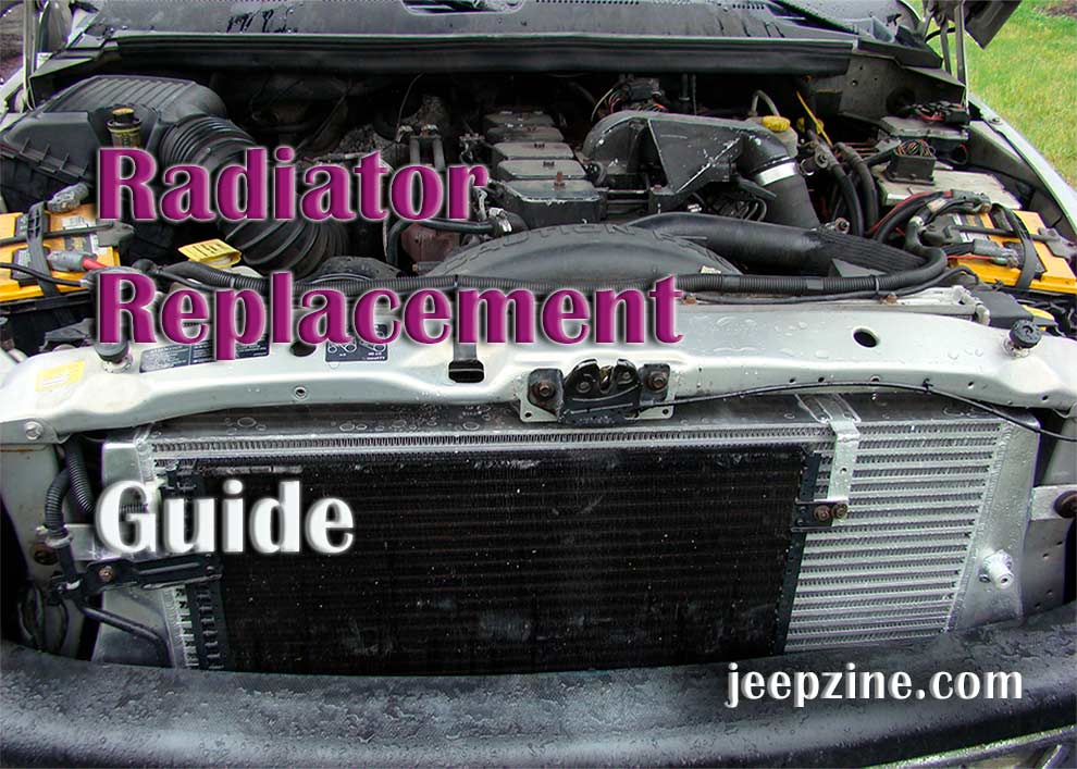 Radiator replacement guide