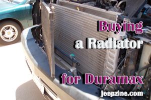 What should you look for when buying a radiator for Duramax