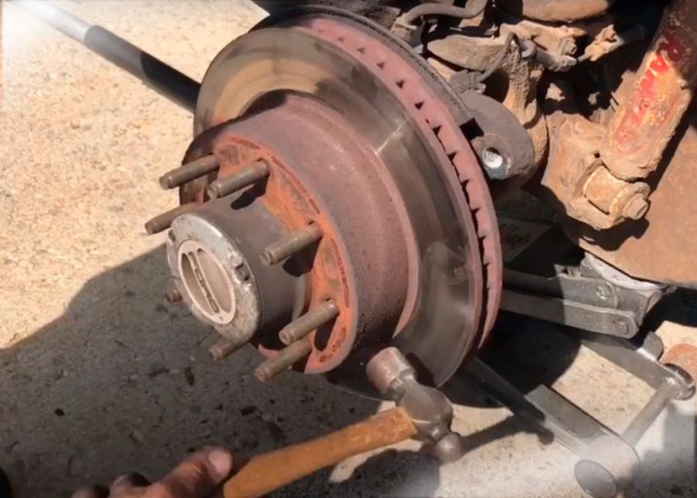 How to Change Front Brake Rotors on a Ford F250