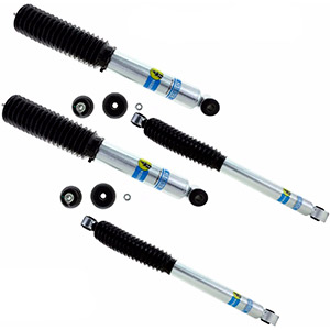 Bilstein 5100 Front 2-2.5 Inch, Rear 0-1 Inch Lift Shocks Kit for 99-10 Chevy Silverado