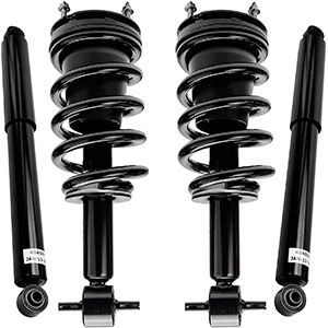 Detroit Axle - Front Struts Rear Shock Absorbers Replacement for 2007-2013 GMC Sierra 1500 Chevy Silverado 1500
