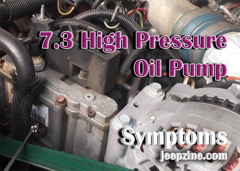 7 3 high pressure oil pump symptoms
