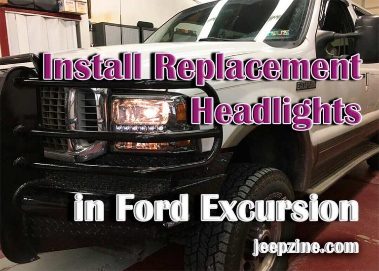 2003 ford excursion headlight removal