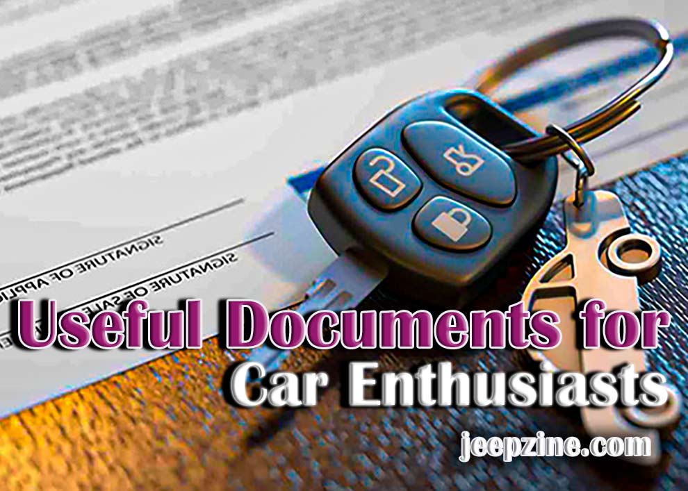 Useful Documents for Car Enthusiasts