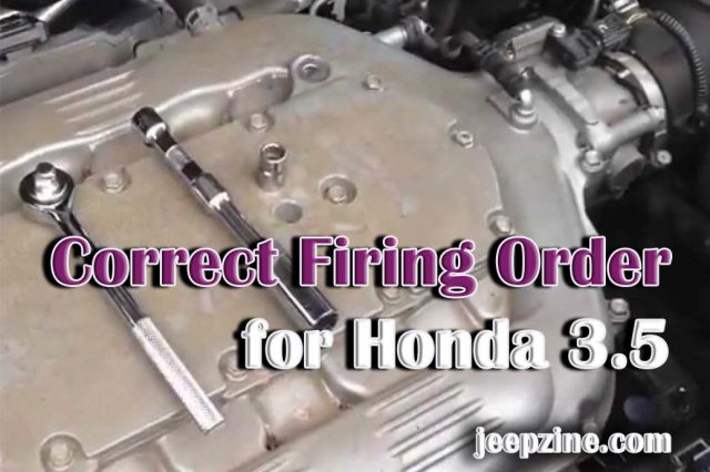 Correct Firing Order for Honda 3.5