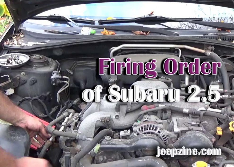 Firing Order of Subaru 2.5