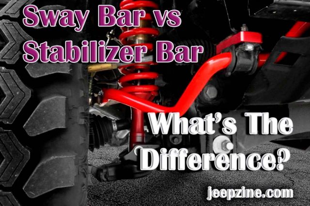 Sway Bar vs Stabilizer Bar - What’s The Difference?