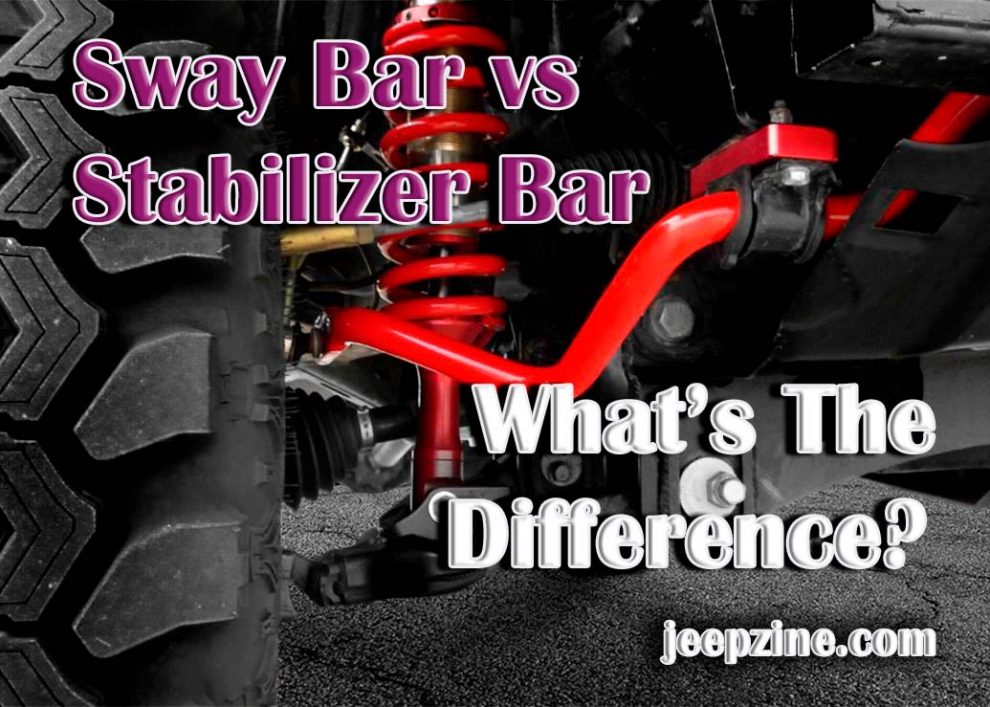 Sway Bar vs Stabilizer Bar - What’s The Difference?