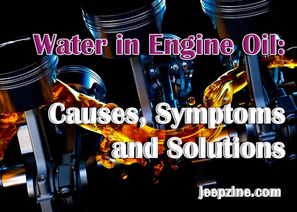 Water in Engine Oil: Causes, Symptoms and Solutions