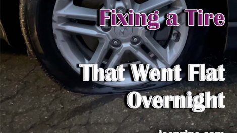 Fixing a Tire That Went Flat Overnight