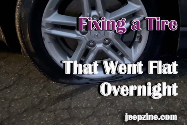 Fixing a Tire That Went Flat Overnight