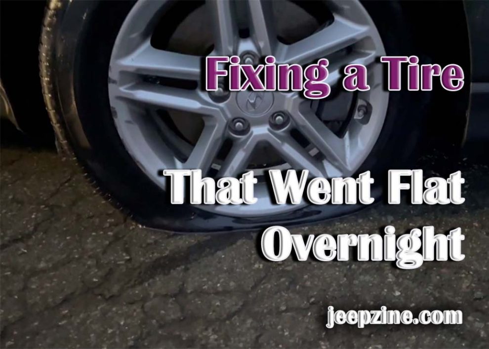 Fixing a Tire That Went Flat Overnight