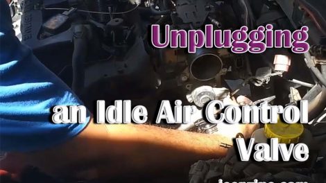 Unplugging an Idle Air Control Valve