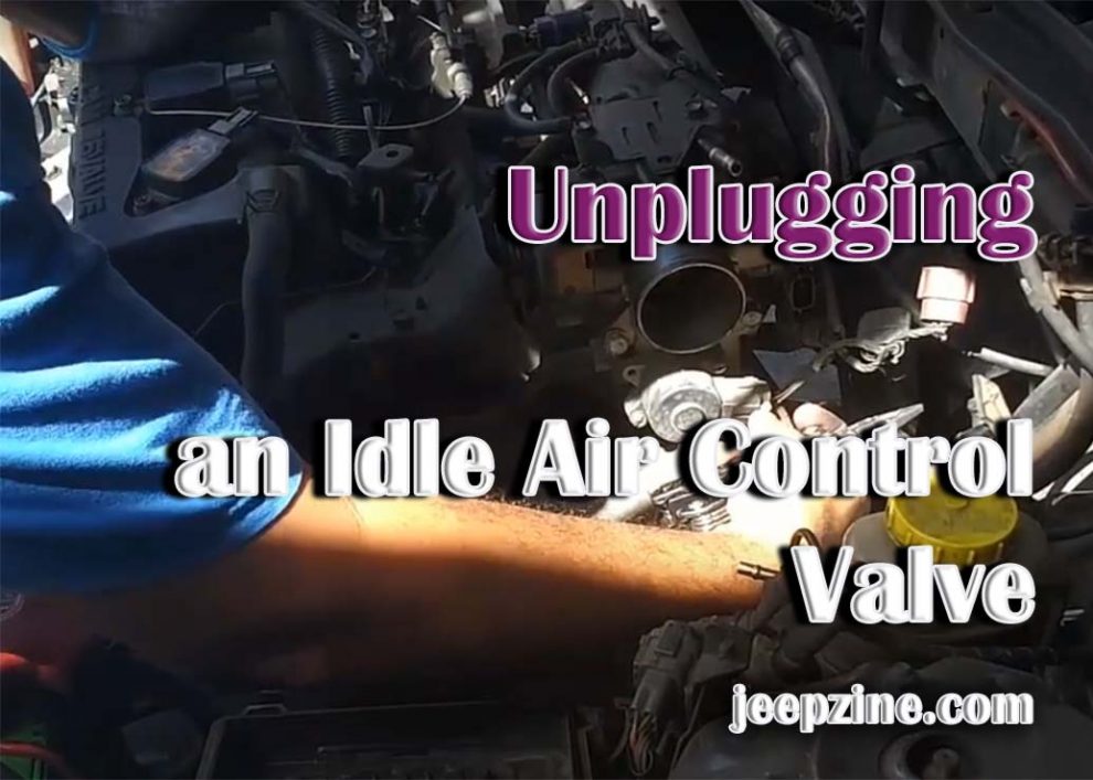 Unplugging an Idle Air Control Valve