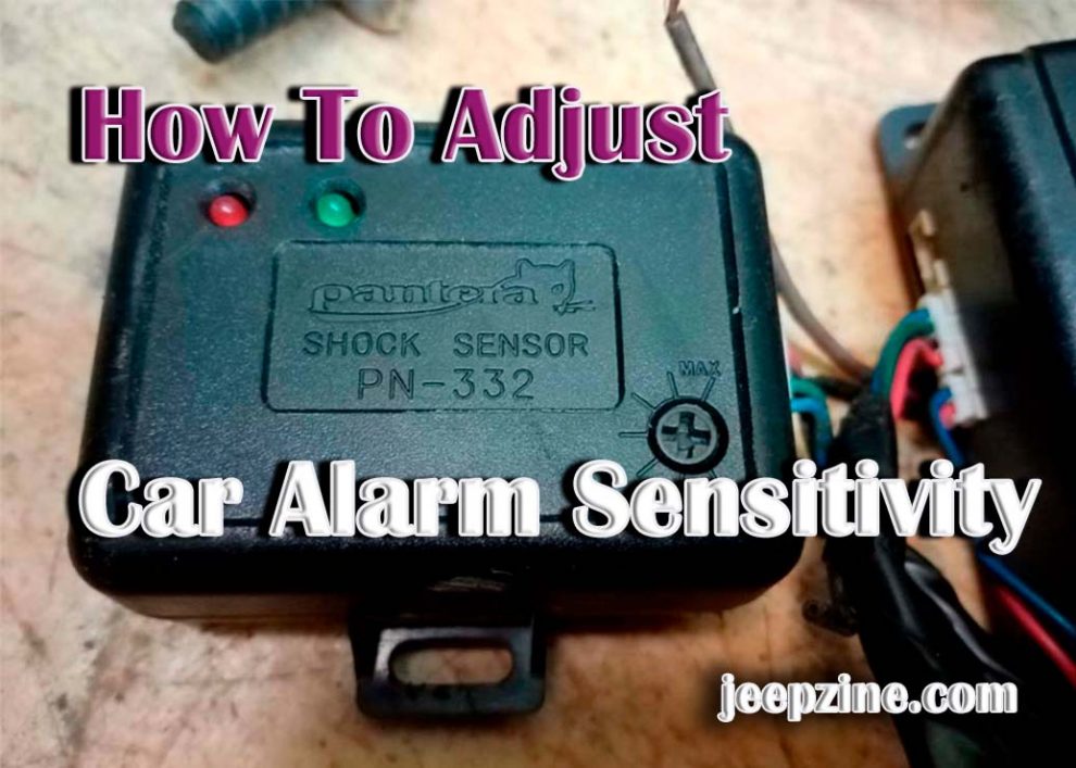 How To Adjust Car Alarm Sensitivity