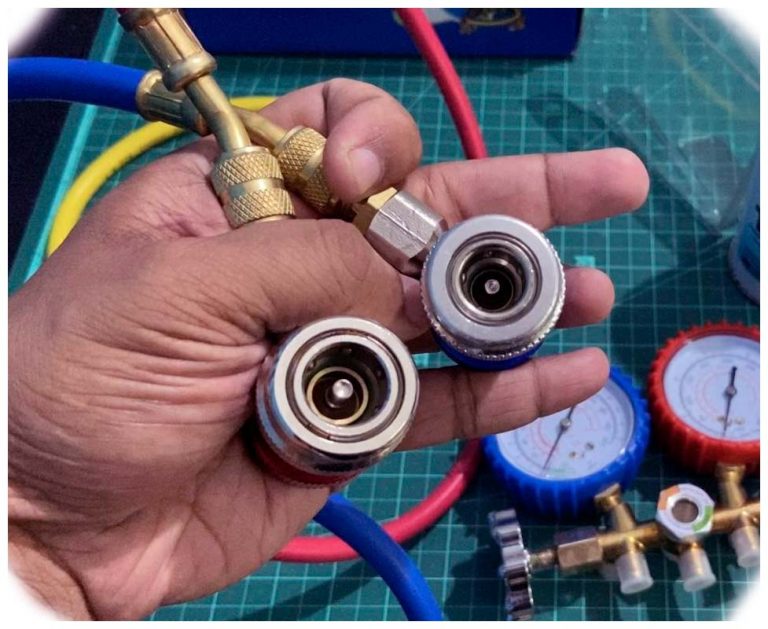 how to properly add refrigerant to car