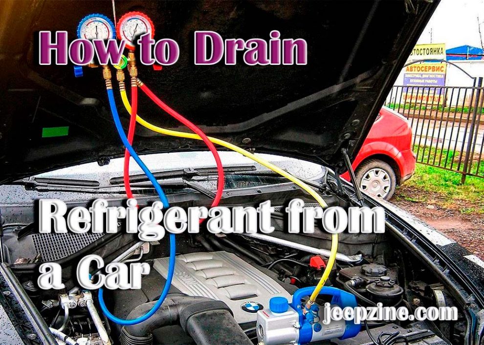 How to Drain Refrigerant from a Car