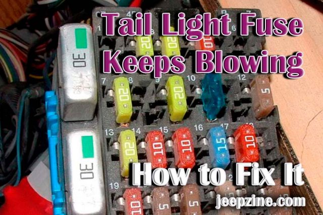 Tail Light Fuse Keeps Blowing – How to Fix It